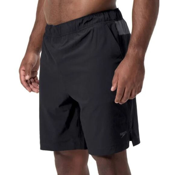 SPEEDO Tech Volley Swim Shorts Sz S (30-32) Black Grey Swim Trunks Swimsuit NWT - Picture 11 of 11